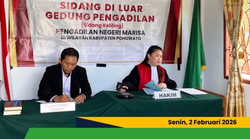 Pengadilan Negeri Marisa Gelar Sosialisasi Layanan Hukum dan Sidang Keliling di Kecamatan Dengilo