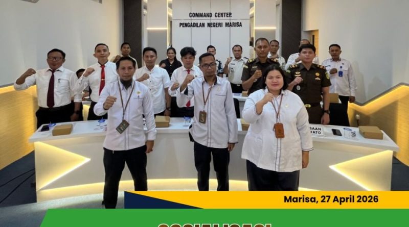 Perkuat Sinergitas Aparat Penegak Hukum, PN Marisa Sosialisasikan Sederet Kebijakan Strategis Mahkamah Agung R