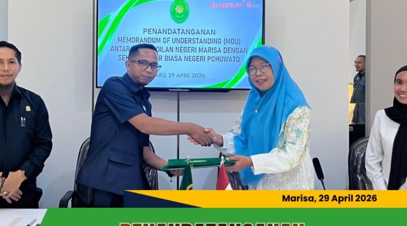 Wujudkan Peradilan Inklusif, PN Marisa Jalin Kerja Sama dengan SLB Negeri Pohuwato