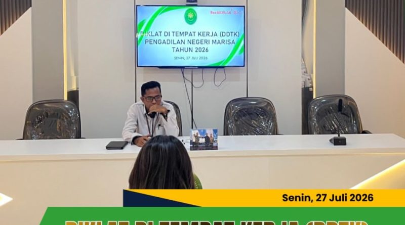Perkuat Kompetensi Aparatur dan Optimalisasi Layanan, PN Marisa Gelar DDTK Triwulanan Berkonsep Unik di Area PTSP Perkuat Kompetensi Aparatur dan Optimalisasi Layanan, PN Marisa Gelar DDTK Triwulanan Berkonsep Unik di Area PTSP